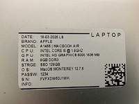 Apple macbook air a1466 laptop (6x) - afbeelding 2 van  12
