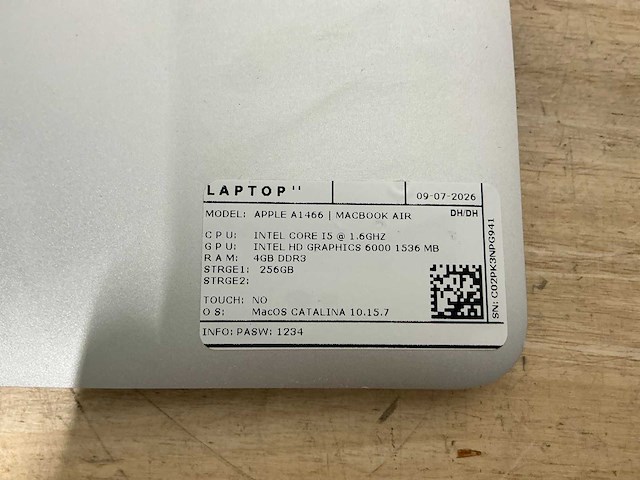 Apple macbook air a1466 laptop (6x) - afbeelding 10 van  12