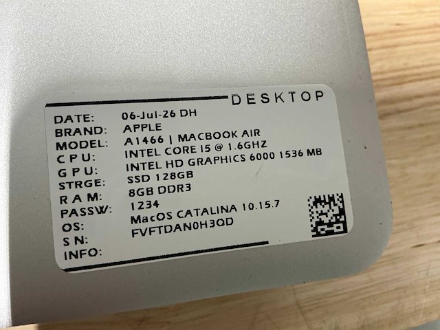Apple macbook air a1466 laptop (6x) - afbeelding 12 van  12