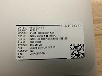 Apple macbook air a1466 laptop (6x) - afbeelding 2 van  13
