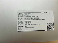 Apple macbook air a1466 laptop (8x) - afbeelding 10 van  12