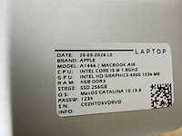 Apple macbook air a1466 laptop (8x) - afbeelding 5 van  13