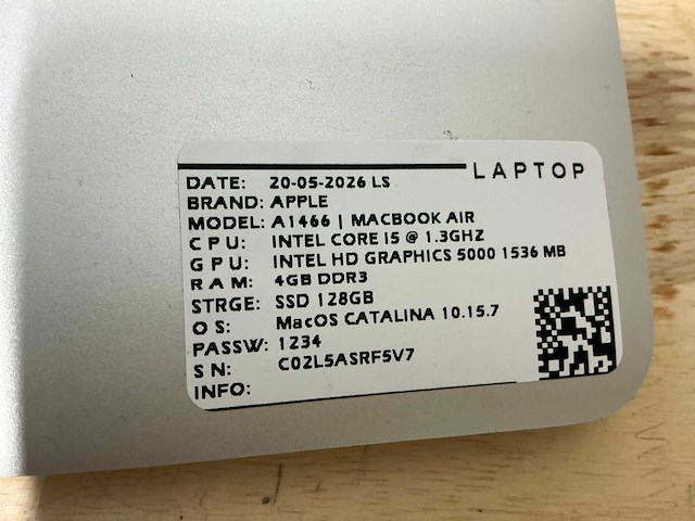 Apple macbook air a1466 laptop (8x) - afbeelding 8 van  13