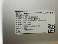 Apple macbook air a1466 laptop (8x) - afbeelding 10 van  13