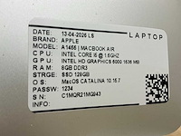 Apple macbook air a1466 laptop (8x) - afbeelding 3 van  13
