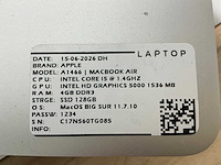 Apple macbook air a1466 laptop (8x) - afbeelding 2 van  7