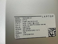 Apple macbook air a1466(i7) laptop (8x) - afbeelding 12 van  12