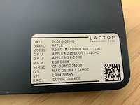 Apple macbook air a2681 laptop - afbeelding 1 van  8