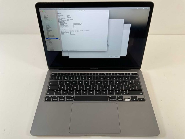 Apple macbook air m1 13”, m1, 8 gb ram, 251 gb nvme, m1 laptop - afbeelding 1 van  7