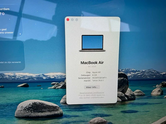 Apple macbook air (m1, 2020) laptop - afbeelding 4 van  8