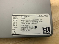 Apple macbook m1 pro a2485 laptop - afbeelding 8 van  8
