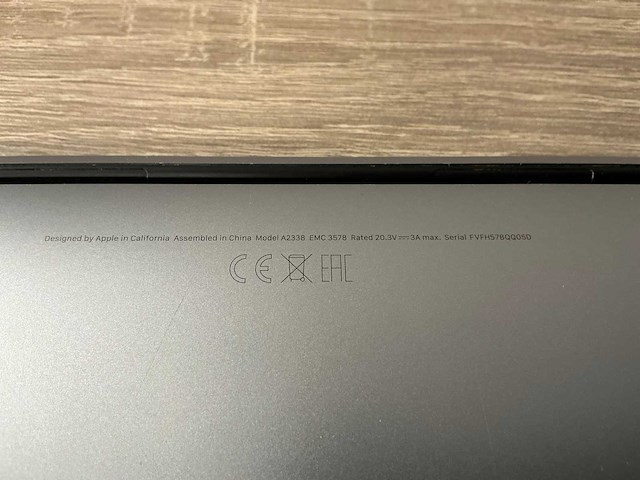 Apple macbook pro 13" (m1, 2020) - afbeelding 6 van  6