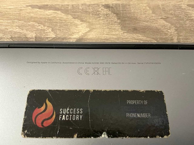 Apple macbook pro 13" (m1, 2020) - afbeelding 8 van  8