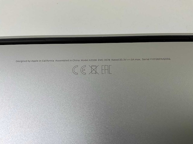 Apple macbook pro 13.3”, apple m1, 16 gb ram, 251 gb nvme laptop - afbeelding 7 van  8