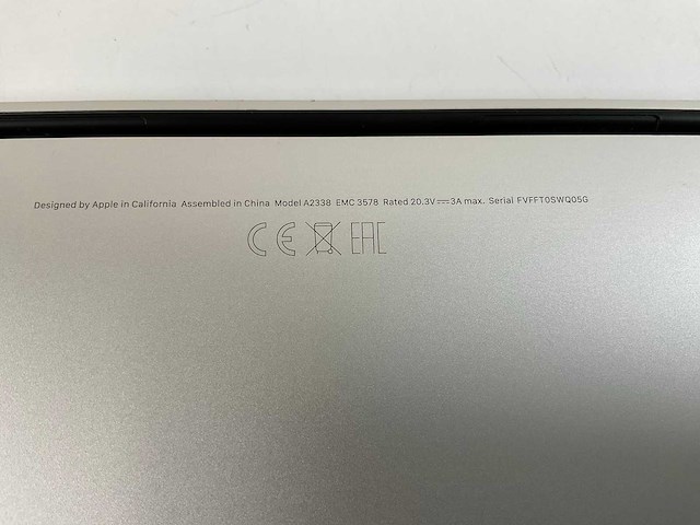 Apple macbook pro 13.3”, apple m1, 8 gb ram, 251 gb nvme laptop - afbeelding 3 van  3