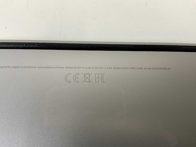 Apple macbook pro 13.3”, core(tm) i5 10th gen, 16 gb ram, 512 gb nvme laptop - afbeelding 7 van  7