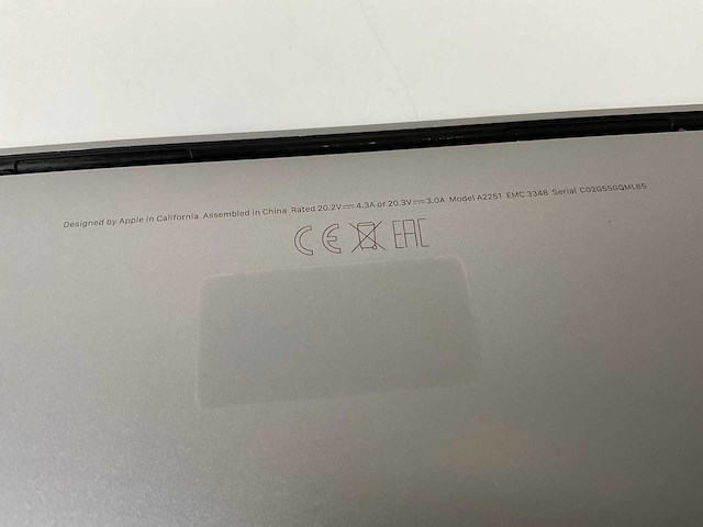 Apple macbook pro 13.3”, core(tm) i5 10th gen, 16 gb ram, 512 gb nvme laptop - afbeelding 7 van  8