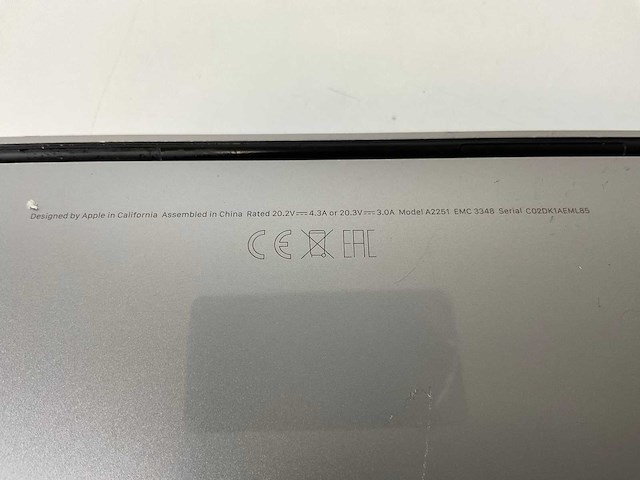 Apple macbook pro 13.3”, core(tm) i5 10th gen, 16 gb ram, 512 gb nvme laptop - afbeelding 7 van  7