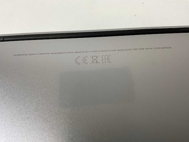 Apple macbook pro 13.3”, core(tm) i5 10th gen, 16 gb ram, 512 gb nvme laptop - afbeelding 7 van  9