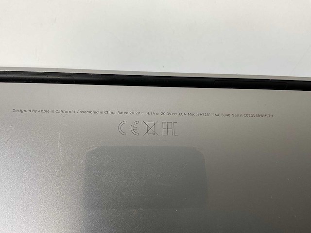 Apple macbook pro 13.3”, core(tm) i5 10th gen, 16 gb ram, 512 gb nvme laptop - afbeelding 7 van  7