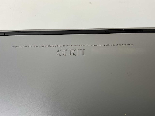 Apple macbook pro 13.3”, core(tm) i7 10th gen, 16 gb ram, 1 tb nvme laptop - afbeelding 7 van  7