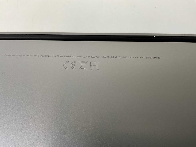 Apple macbook pro 13.3”, core(tm) i7 10th gen, 16 gb ram, 500 gb nvme laptop - afbeelding 7 van  7