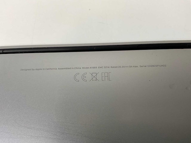 Apple macbook pro 13.3”, core(tm) i7 8th gen, 16 gb ram, 251 gb nvme laptop - afbeelding 7 van  7