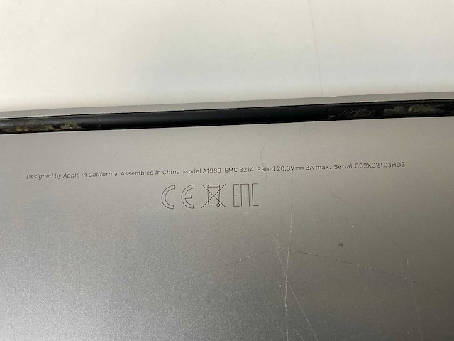 Apple macbook pro 13.3”, core(tm) i7 8th gen, 16 gb ram, 256 gb nvme laptop - afbeelding 10 van  11