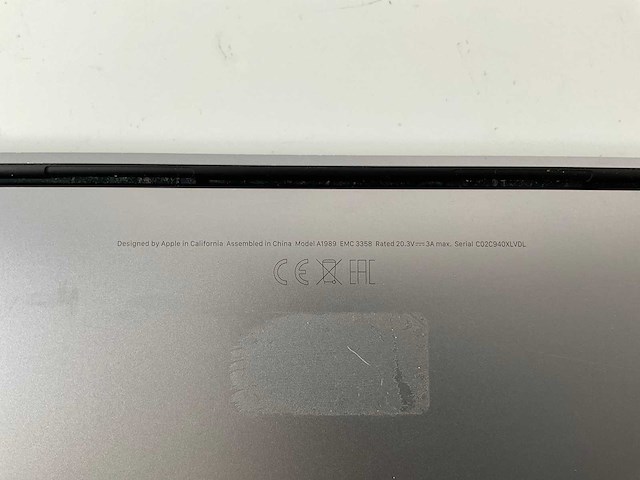 Apple macbook pro 13.3”, core(tm) i7 8th gen, 16 gb ram, 256 gb nvme laptop - afbeelding 7 van  7