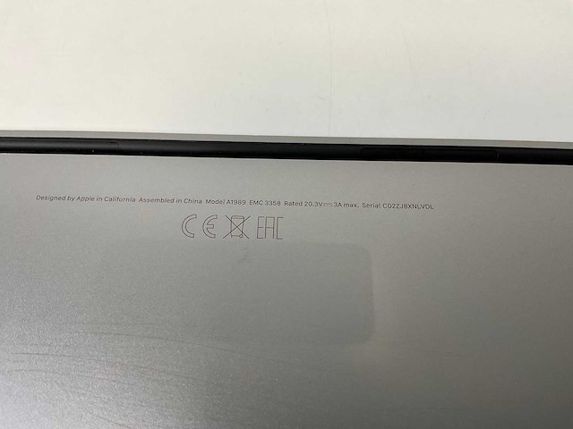 Apple macbook pro 13.3”, core(tm) i7 8th gen, 16 gb ram, 500 gb nvme laptop - afbeelding 7 van  8