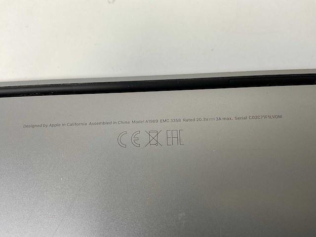 Apple macbook pro 13.3”, core(tm) i7 8th gen, 16 gb ram, 500 gb nvme laptop - afbeelding 7 van  7