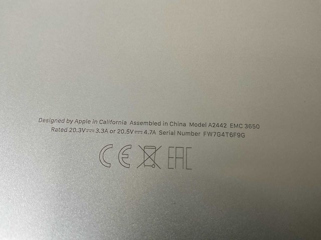 Apple macbook pro 14”, apple m1 max, 32 gb ram, 500 gb nvme laptop - afbeelding 7 van  7