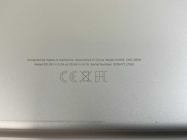 Apple macbook pro 14”, apple m1 max, 64 gb ram, 2 tb nvme laptop - afbeelding 7 van  7