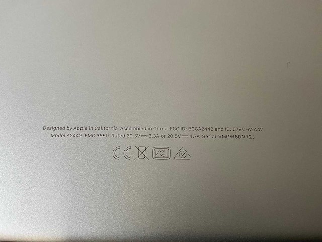 Apple macbook pro 14”, apple m1 pro, 16 gb ram, 500 gb nvme laptop - afbeelding 7 van  7