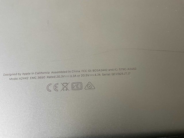 Apple macbook pro 14”, apple m1 pro, 16 gb ram, 500 gb nvme laptop - afbeelding 7 van  7