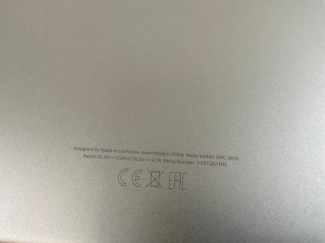Apple macbook pro 14”, apple m1 pro, 16 gb ram, 500 gb nvme laptop - afbeelding 5 van  5