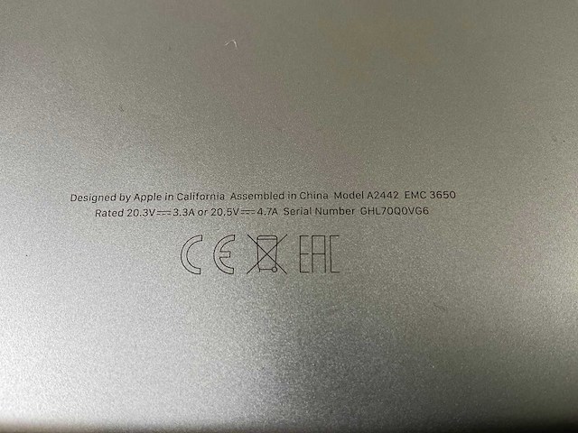 Apple macbook pro 14”, apple m1 pro, 16 gb ram, 500 gb nvme laptop - afbeelding 7 van  7