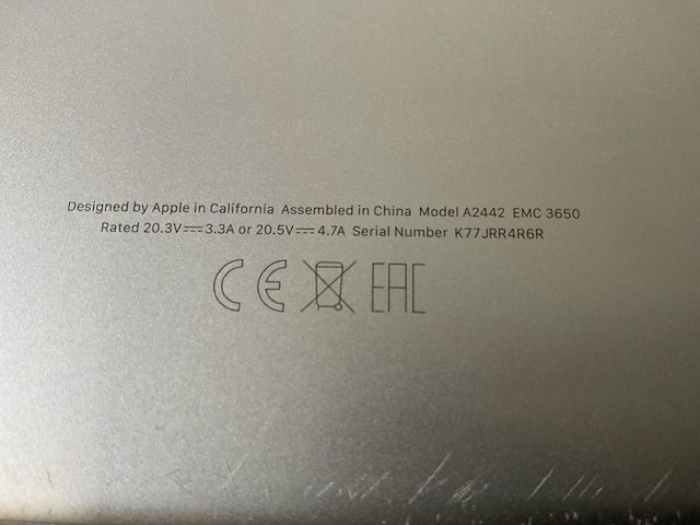 Apple macbook pro 14”, apple m1 pro, 16 gb ram, 512 gb nvme laptop - afbeelding 7 van  7