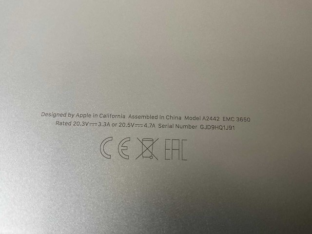 Apple macbook pro 14”, apple m1 pro, 16 gb ram, 512 gb nvme laptop - afbeelding 7 van  7