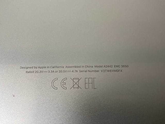 Apple macbook pro 14”, apple m1 pro, 16 gb ram, 512 gb nvme laptop - afbeelding 7 van  7