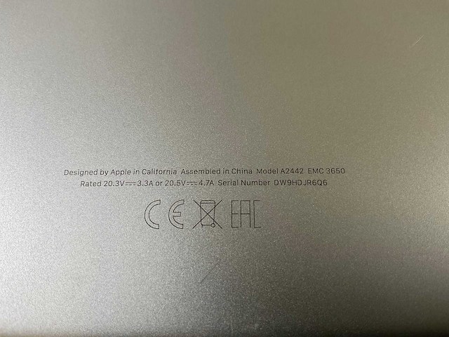 Apple macbook pro 14”, apple m1 pro, 32 gb ram, 1 tb nvme laptop - afbeelding 5 van  5