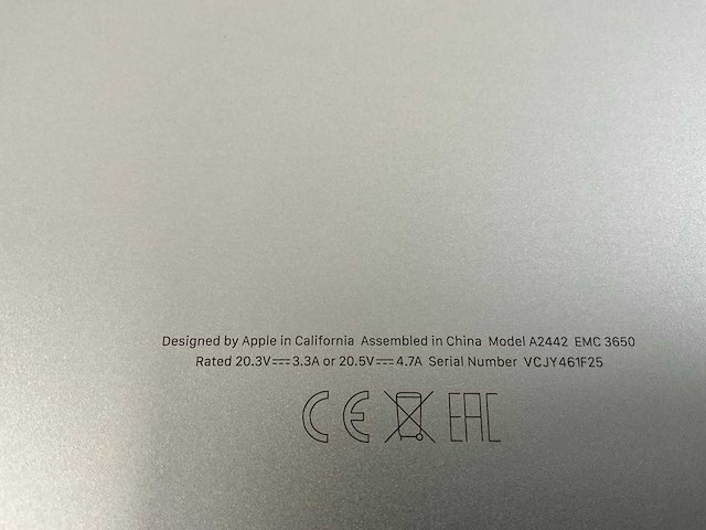 Apple macbook pro 14”, apple m1 pro, 32 gb ram, 500 gb ssd laptop - afbeelding 7 van  7