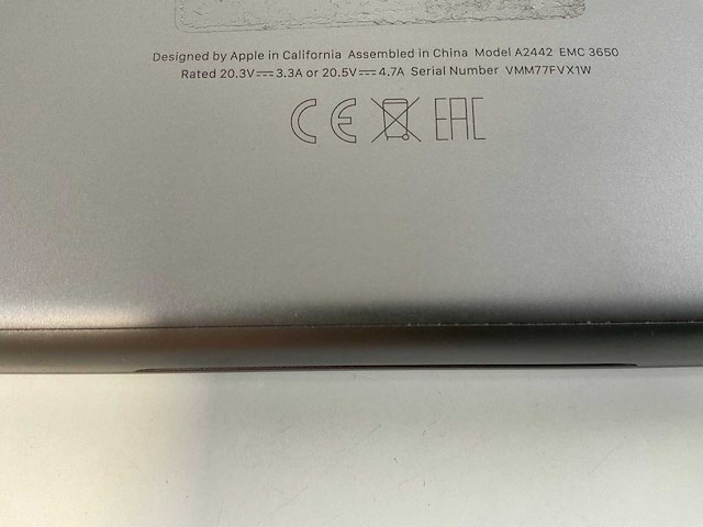 Apple macbook pro 14”, apple m1 pro, 32 gb ram, 500 gb ssd laptop - afbeelding 7 van  7