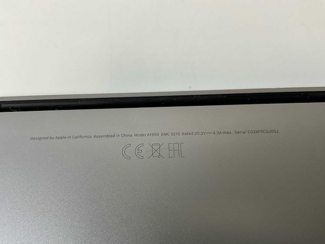 Apple macbook pro 15”, 6-core intel i7, 16 gb ram, 500 gb nvme, amd radeon pro 560x 4 gb laptop - afbeelding 7 van  7