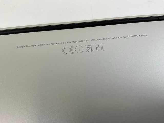 Apple macbook pro 15”, quadcore i7, 16 gb ram, 251 gb nvme, amd radeon pro 450 2gb laptop - afbeelding 7 van  7