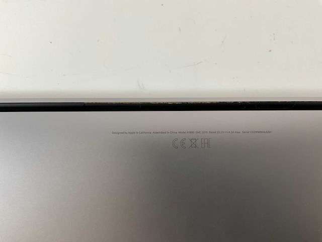 Apple macbook pro 15.4”, core(tm) i7 8th gen, 16 gb ram, 256 gb nvme, amd radeon pro 555x 4 gb laptop - afbeelding 7 van  7