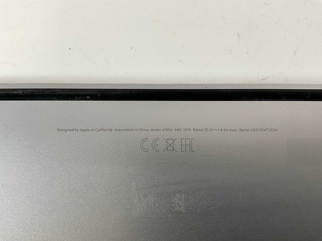 Apple macbook pro 15.4”, core(tm) i7 8th gen, 16 gb ram, 256 gb nvme, amd radeon pro 555x 4 gb laptop - afbeelding 7 van  7