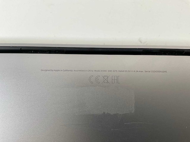 Apple macbook pro 15.4”, core(tm) i7 8th gen, 32 gb ram, 256 gb nvme laptop - afbeelding 7 van  7