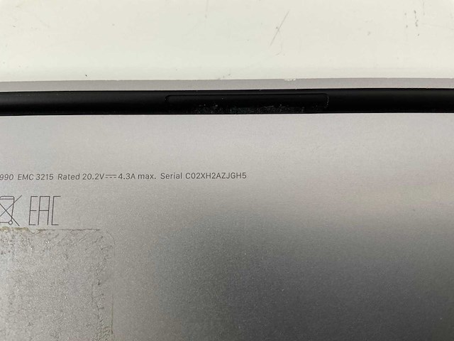 Apple macbook pro 15.4”, core(tm) i7 8th gen, 32 gb ram, 256 gb nvme laptop - afbeelding 7 van  7