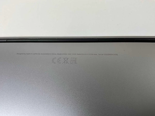 Apple macbook pro 15.4”, core(tm) i7 9th gen, 16 gb ram, 1 tb nvme, amd radeon rx pro 555x 4gb laptop - afbeelding 7 van  7